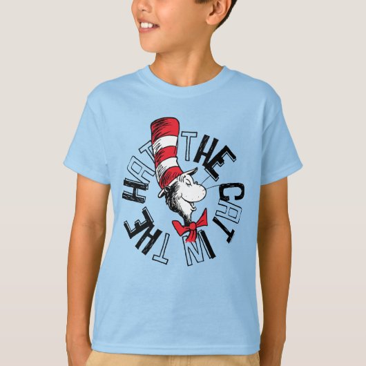 セウス博士 | Cat in the Hat Round Art Tシャツ (正面)