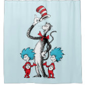 セウス博士 | Cat in the Hat, Thing One & Thing Two シャワーカーテン (正面)