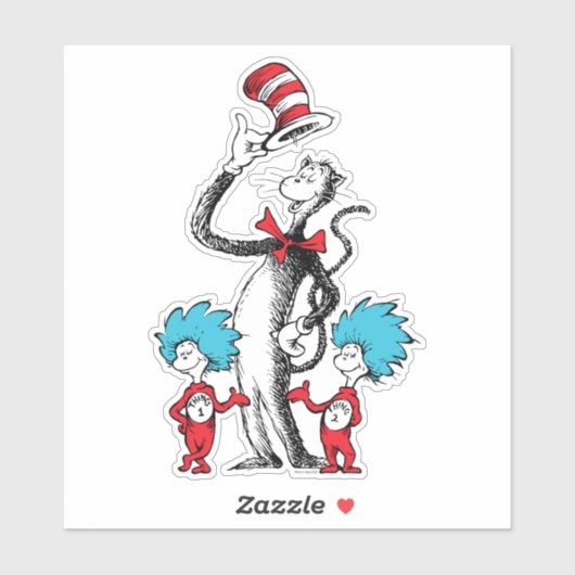セウス博士 | Cat in the Hat, Thing One & Thing Two シール (シート)
