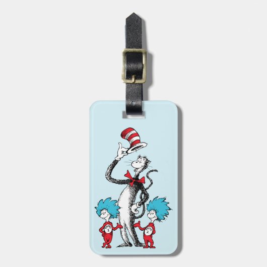 セウス博士 | Cat in the Hat, Thing One & Thing Two ラゲッジタグ (正面縦)