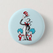 セウス博士 | Cat in the Hat, Thing One & Thing Two 缶バッジ (正面)