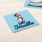 セウス博士 | Cat in the Hat Troubles スクエアペーパーコースター (アングル)