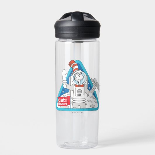 セウス博士 | Cat in the Moon Outer Space Graphic ウォーターボトル (正面)