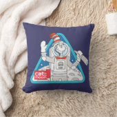 セウス博士 | Cat in the Moon Outer Space Graphic クッション (ブランケット)