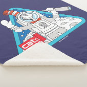 セウス博士 | Cat in the Moon Outer Space Graphic シェルパブランケット (3/4)