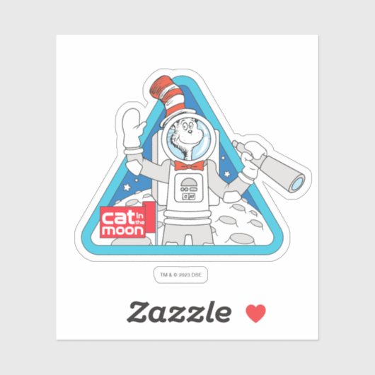 セウス博士 | Cat in the Moon Outer Space Graphic シール (シート)