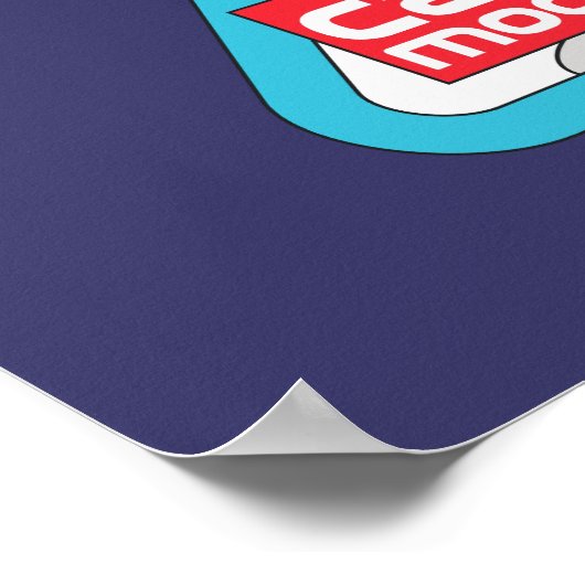 セウス博士 | Cat in the Moon Outer Space Graphic ポスター (角)