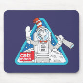 セウス博士 | Cat in the Moon Outer Space Graphic マウスパッド (正面)