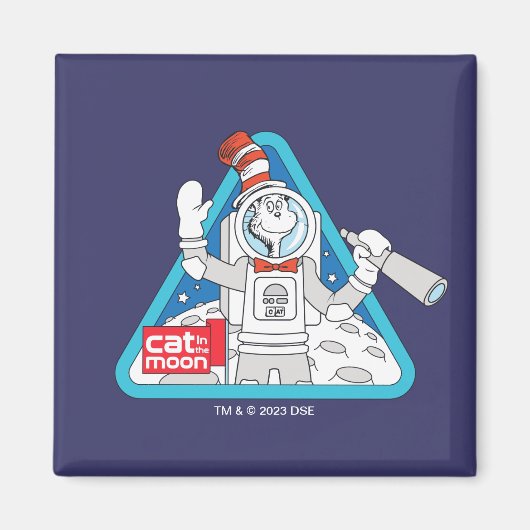 セウス博士 | Cat in the Moon Outer Space Graphic マグネット (正面)