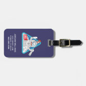 セウス博士 | Cat in the Moon Outer Space Graphic ラゲッジタグ (正面横)