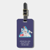 セウス博士 | Cat in the Moon Outer Space Graphic ラゲッジタグ (正面縦)