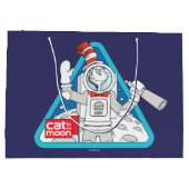 セウス博士 | Cat in the Moon Outer Space Graphic ラージペーパーバッグ (裏面)