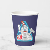 セウス博士 | Cat in the Moon Outer Space Graphic 紙コップ (正面)