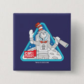 セウス博士 | Cat in the Moon Outer Space Graphic 缶バッジ (正面)