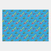 セウス博士 | Green EggsとHamストーリーブックパターン ラッピングペーパーシート (正面)