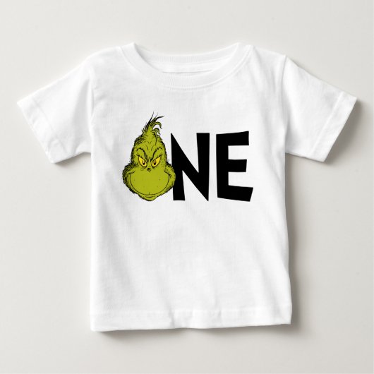 セウス博士 | Grinch Winter 1st Birthday ベビーTシャツ (正面)