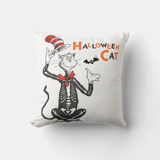 セウス博士 | Halloween Cat in the Hat クッション (正面)