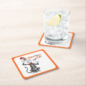 セウス博士 | Halloween Cat in the Hat スクエアペーパーコースター (インサイチュ)