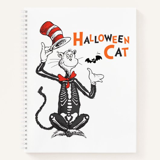 セウス博士 | Halloween Cat in the Hat ノートブック (正面)