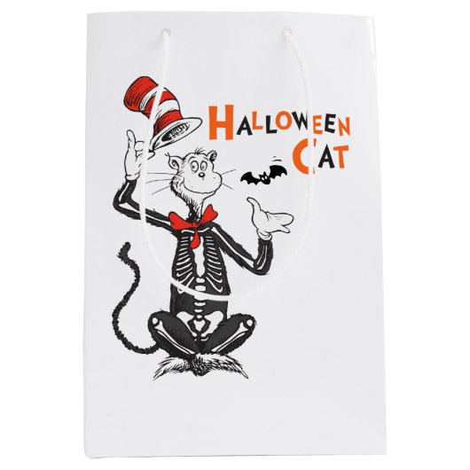 セウス博士 | Halloween Cat in the Hat ミディアムペーパーバッグ (正面)