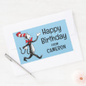 セウス博士 | HatヴィンテージロゴのCat 長方形シール (封筒)