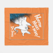 セウス博士 | Horton Hears A Who the Book フリースブランケット (正面(横))