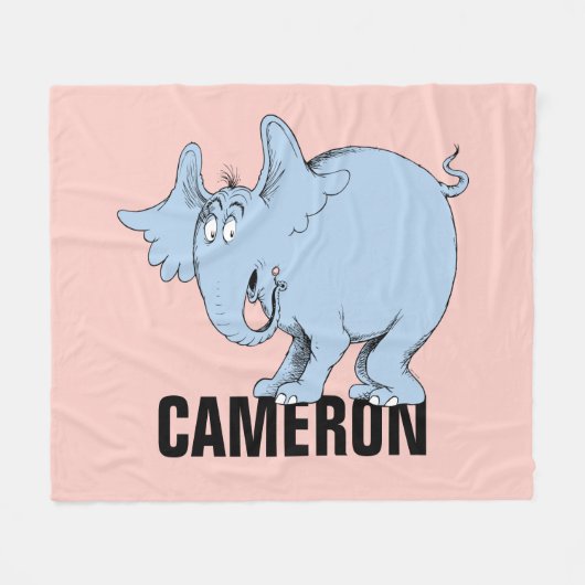 セウス博士 | Horton Hears Whos フリースブランケット (正面(横))