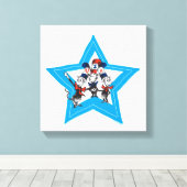 セウス博士 | Little Cats USA Hats Graphic キャンバスプリント (インサイチュ (ウッドフロア))