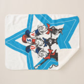 セウス博士 | Little Cats USA Hats Graphic シェルパブランケット (正面(横))