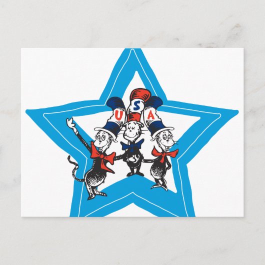 セウス博士 | Little Cats USA Hats Graphic ポストカード (正面)