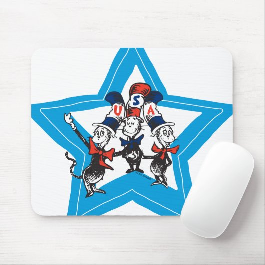 セウス博士 | Little Cats USA Hats Graphic マウスパッド (マウス)
