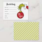 セウス博士 | Oh Boy Grinchのベビー予測 エンクロージャーカード (正面/裏面)