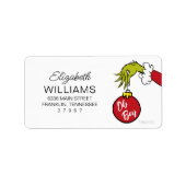 セウス博士 | Oh Boy Grinch Baby Shower ラベル (正面)