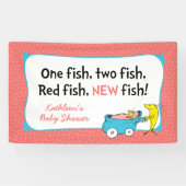 セウス博士 | One Fish – 女の子ベビーシャワー 横断幕 (横)
