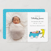 セウス博士 | One Fish – 男の子の誕生のお知らせ セーブザデート (正面/裏面)