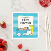 セウス博士 | One Fish - Boy Baby Shower スタンダードカクテルナプキン (インサイチュ)