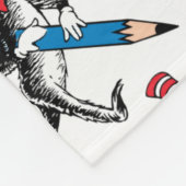 セウス博士 | Pencilsパターンキャラクター フリースブランケット (角)