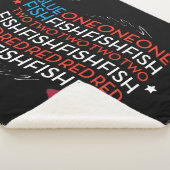 セウス博士 | Red Fish Blue Fish US Flag Graphic シェルパブランケット (3/4)