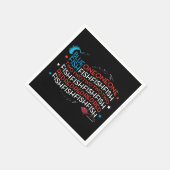 セウス博士 | Red Fish Blue Fish US Flag Graphic スタンダードカクテルナプキン (角)