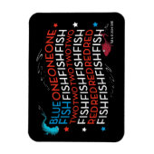 セウス博士 | Red Fish Blue Fish US Flag Graphic マグネット (縦)