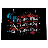 セウス博士 | Red Fish Blue Fish US Flag Graphic ラージペーパーバッグ (正面)