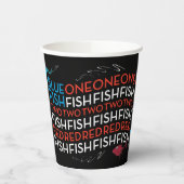 セウス博士 | Red Fish Blue Fish US Flag Graphic 紙コップ (左)