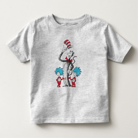 セウス博士 | The Cat in the Hat, Thing 1 & Thing 2 トドラーTシャツ (正面)