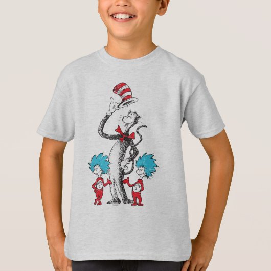 セウス博士 | The Cat in the Hat, Thing 1 & Thing 2 Tシャツ (正面)