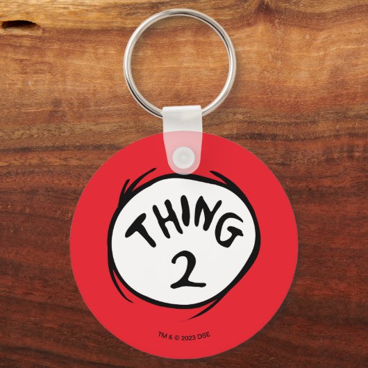 セウス博士 | Thing 1 Thing 2 - Thing 2 キーホルダー (裏面)