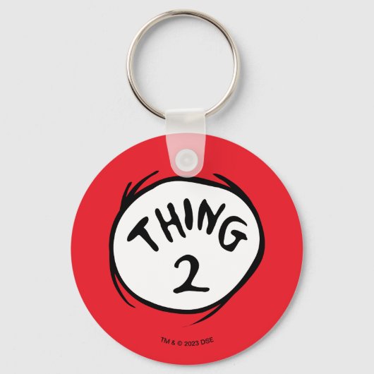 セウス博士 | Thing 1 Thing 2 - Thing 2 キーホルダー (裏面)