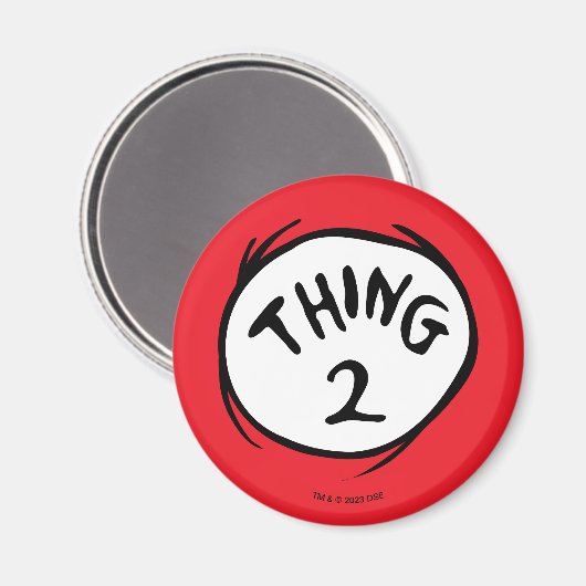 セウス博士 | Thing 1 Thing 2 - Thing 2 マグネット (正面/裏面)