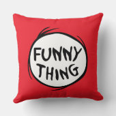 セウス博士 | Thing One Thing Two - おもしろい Thing クッション (裏面)