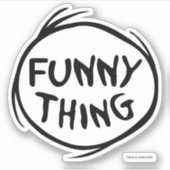 セウス博士 | Thing One Thing Two - おもしろい Thing シール (正面)