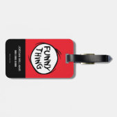 セウス博士 | Thing One Thing Two - おもしろい Thing ラゲッジタグ (裏面横)